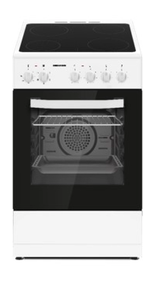 Električni šporet HEINNER HFSC-S56E4VWH 4xstruja/keramika/ventilator/50cm