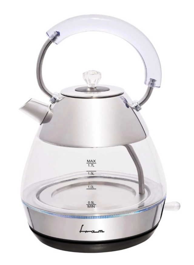 Električno kuvalo Fram FEK-2200GX 1,7l/2200W/staklo-inox