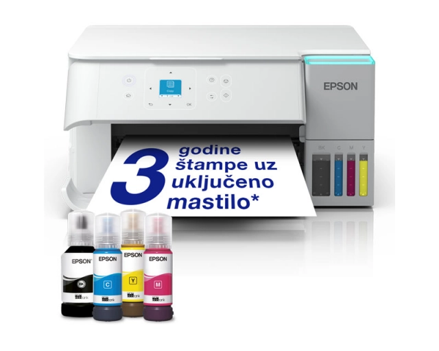 EPSON L4366 EcoTank wireless multifunkcijski inkjet štampač beli 