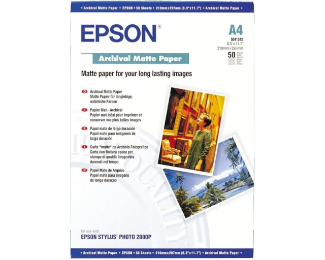 EPSON S041342 A4 (50 listova) ARCHIVAL MATTE PAPIR 