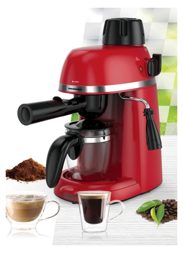 Espresso aparat HEINNER HEM-350RD 3,5bar/0,24l