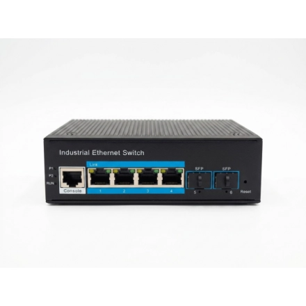 ExeLink ISG2506 upravljivi industrijski switch 4*10/100/1000 Base-T ports 2-1000 Base-X SFP porta