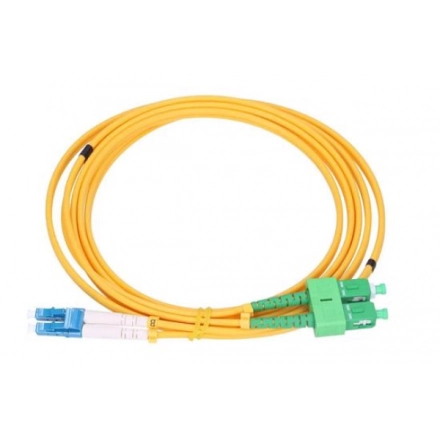 Exeshop ExeLink patchcord LC/UPC-SC/APC SM, Duplex, G657A, 3mm, 0,5 m