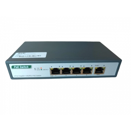 ExeLink SG1005TP(PD) neupravljivi switch 4x10/100/1000 Base-T(POE/POE+) 1x10/100/1000 Base-T(PD) porta