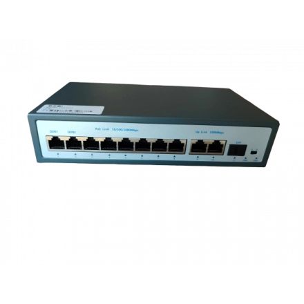 ExeLink SG1211P upravljivi switch 8x10/100/1000 Base-T(POE/POE+),2x10/100/1000 Base-T 1x1000 Base-T SFP porta