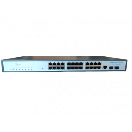 ExeLink SG2526 switch 24x10/100/1000 Base-T:2x1000 Base-X SFP porta L2 Managed