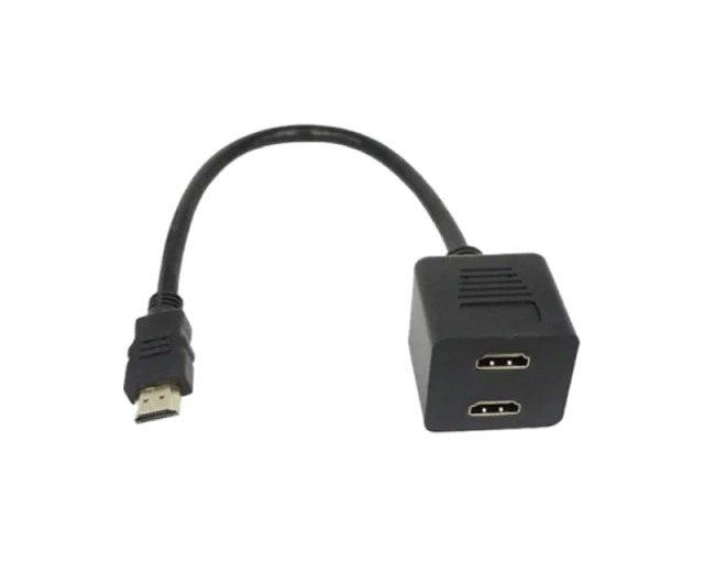 FAST ASIA Adapter HDMI - HDMI M/2F (spliter) crni 