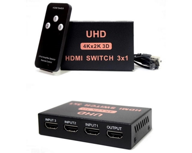 FAST ASIA HDMI Switch 3x1 4Kx2K 3D 