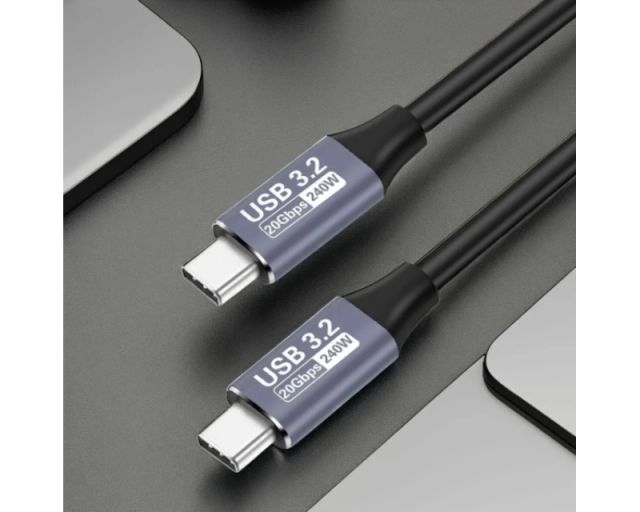 FAST ASIA Kabl USB 3.2 na USB 3.2 8K/60 Hz, 20Gbps, 240W 1m, crni 