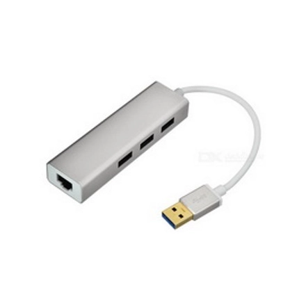FAST ASIA USB 3.0 - HUB 3port + RJ45 (ž) siva 