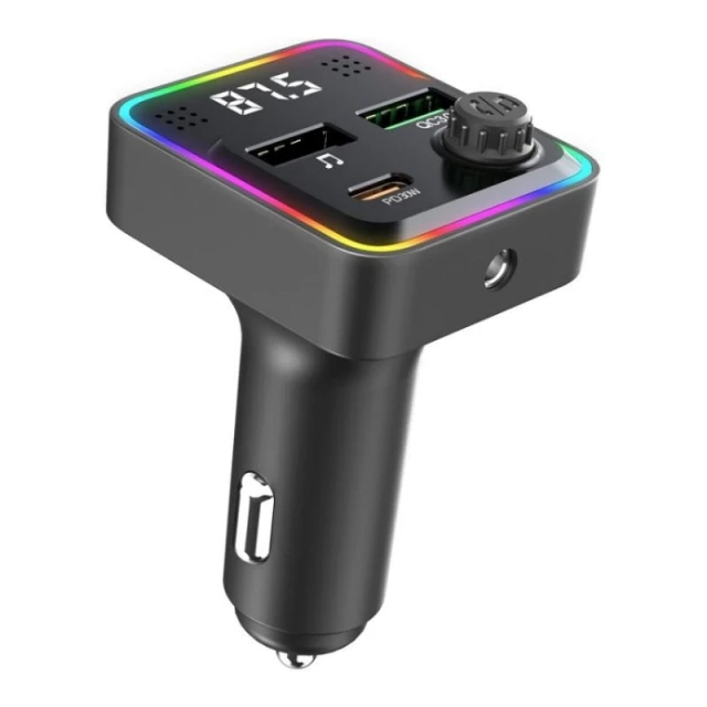FM Transmiter i punjač Kettz Floyd Bluetooth/2xUSB QC3.0/Type-C PD30W/LED
