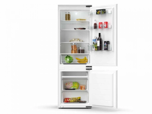 Tesla WG Frižider TESLA RI2500HE ugradni/dvoje vrata/rucno otapanje/F/179L+70L/54x54x178cm/bela