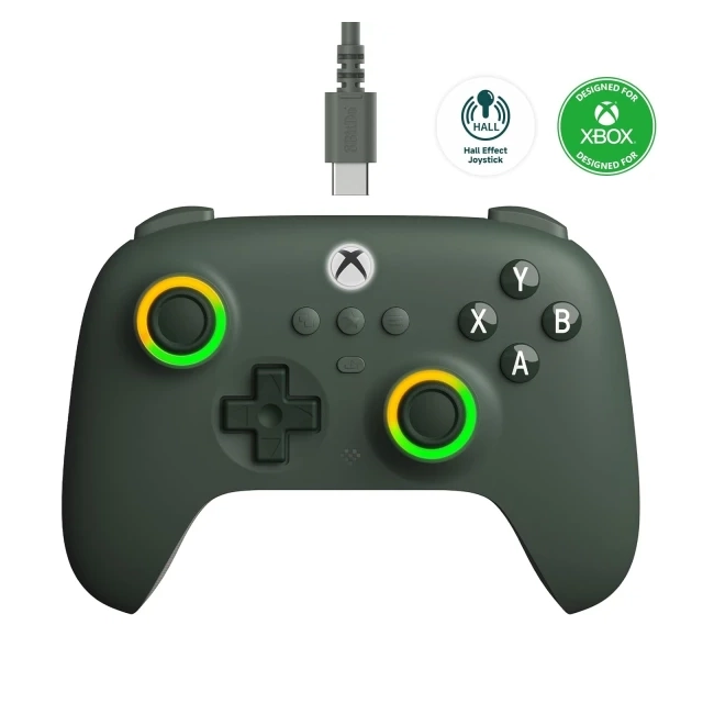 Gamepad 8BitDo Ultimate C XBOX HallEffect/AUX/RGB/Vibration/type C/Dark Green