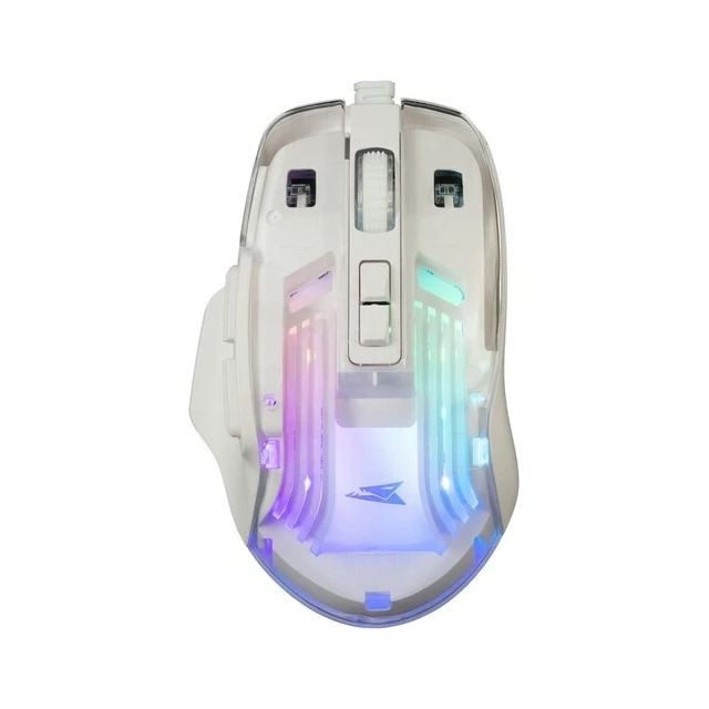 Gaming miš Baracuda ANGLERFISH BGM 062 Transparent/White