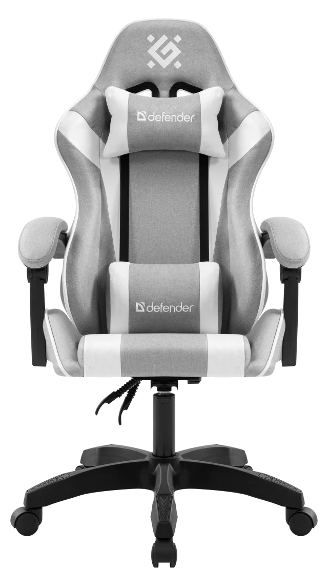 Gaming stolica Defender Ortos sivo bela