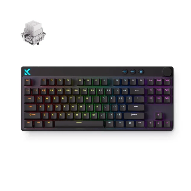 Gaming tastatura MCHOSE Mix 87 Black/Mount Tai Magnetic switch GT