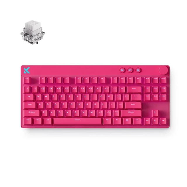 Gaming tastatura MCHOSE Mix 87 Rose Red/Mount Tai Magnetic switch GT