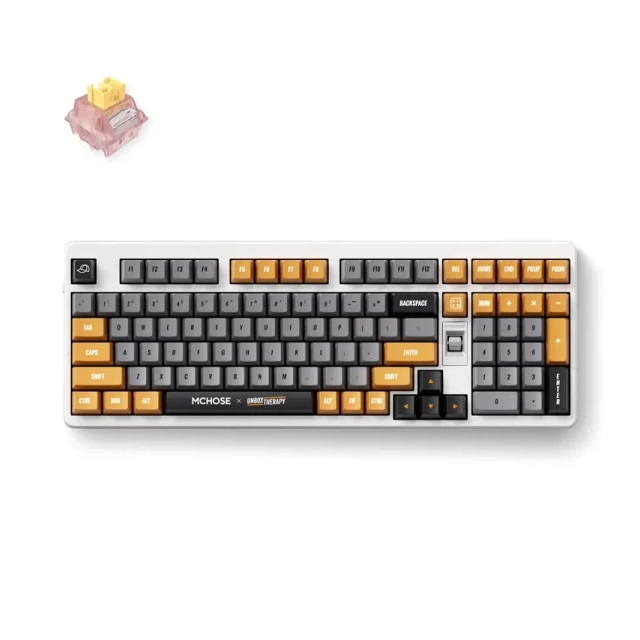 Gaming tastatura MCHOSE x Unbox Therapy UT98 Retro Therapy/Silent Peach V3 Switch