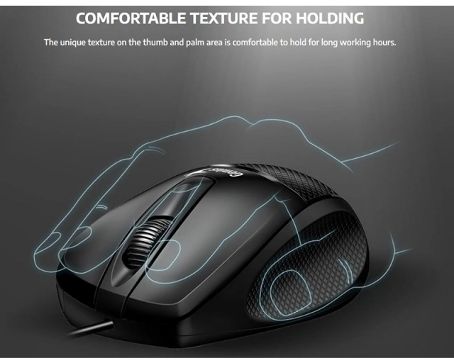 GENIUS DX-150X USB Optical crni miš 