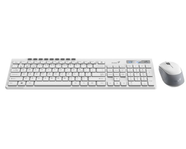 GENIUS SlimStar 8230 Wireless USB US bela tastatura+ miš 