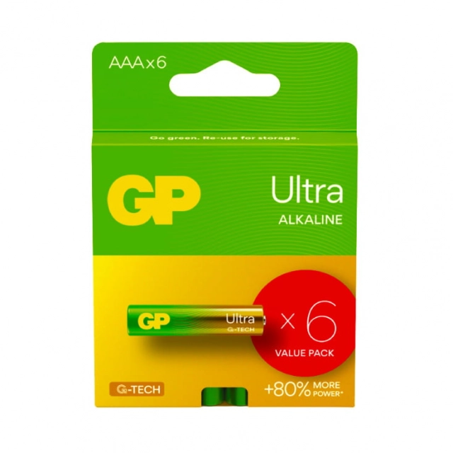 GP alkalne baterije AAA  GP-LR03/4+2BPnd