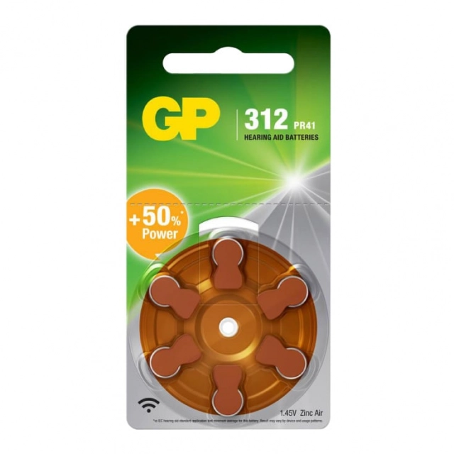 GP baterije za slušni aparat GP-A312/6BP