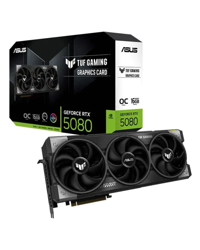 Graficka Karta Asus GeForce RTX 5080 TUF Gaming OC 16GB GDDR7 TUF-RTX5080-O16-G 3xDP/HDMI
