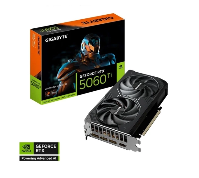 Grafička karta Gigabyte GeForce RTX 5060 TI Windforce OC GV-N506TWFMAX-8GD 8GB GDDR7