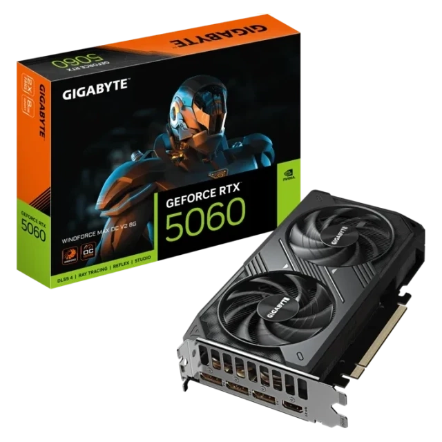 Grafička karta Gigabyte GeForce RTX 5060 Windforce OC GV-N5060WF2MAX OCV2-8GD 8GB GDDR7