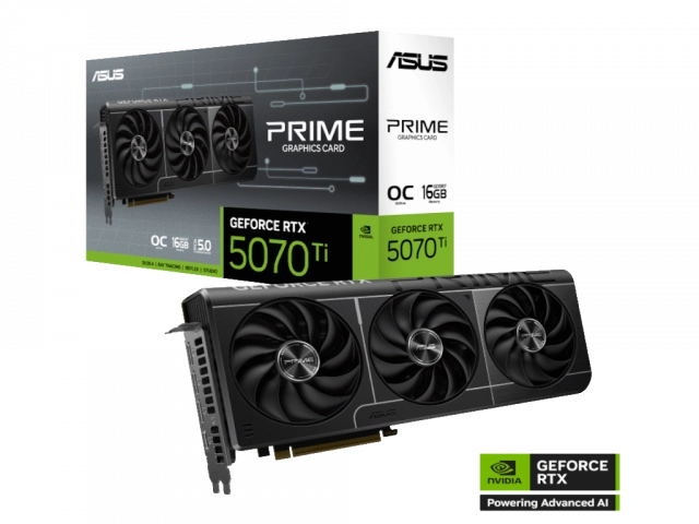 Graficke karte ASUS PRIME-RTX5070TI-O16G NVD/16GB/GDDR7/256bit/crna