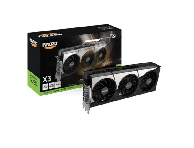 INNO3D NVIDIA RTX-5090 X3 32GB GDDR7 512bit  2410 Mhz / 28 G
