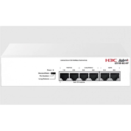 H3C Aolynk ES100-6G-HP Ethernet Switch 6 x 1G ports, AC, PoE