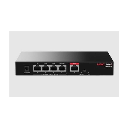 H3C Aolynk UR105G-P 5-Port Router, 1xGE WAN, 4xGE LAN, PoE+