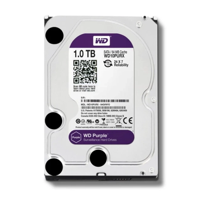 Hard disk 1TB SATA3 Western Digital Caviar 64MB WD10PURX Purple