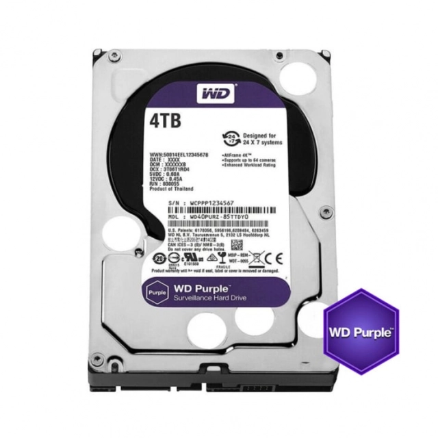 Hard disk WD 4TB 256MB HDD-WD43PURZ