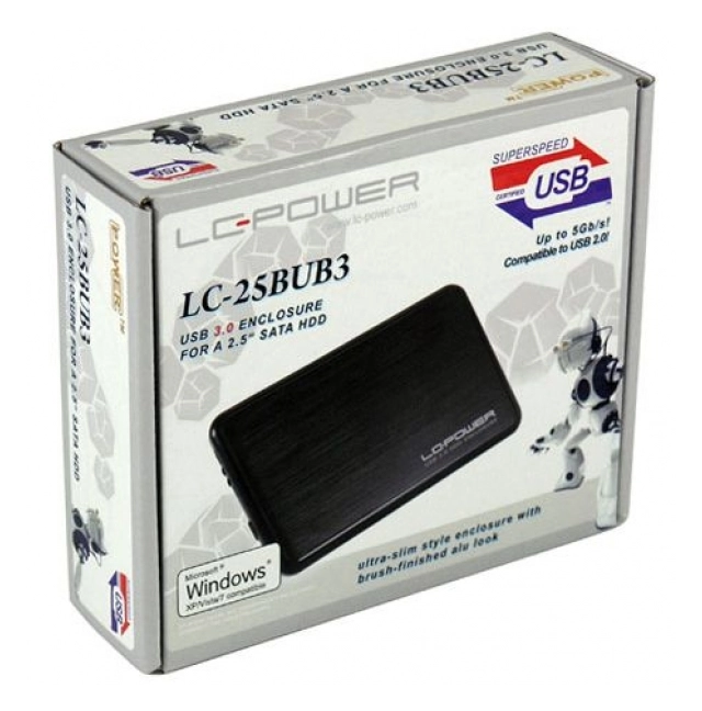 HDD Rack LC Power 2.5" LC-25BUB3 SATA Black USB3.0