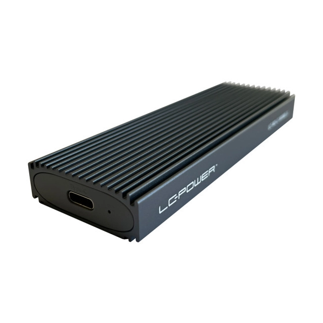 HDD SSD Rack LC Power LC-M2-C-NVME-3  Enclosure for NVMe M.2 SSD  USB-C (USB3.2 Gen.2x1) Usb Type-C Black