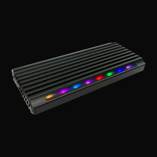 HDD SSD Rack LC Power LC-M2-C-NVME-4  Enclosure for NVMe M.2 SSD  USB-C (USB3.2 Gen.2x1) Usb Type-C Black