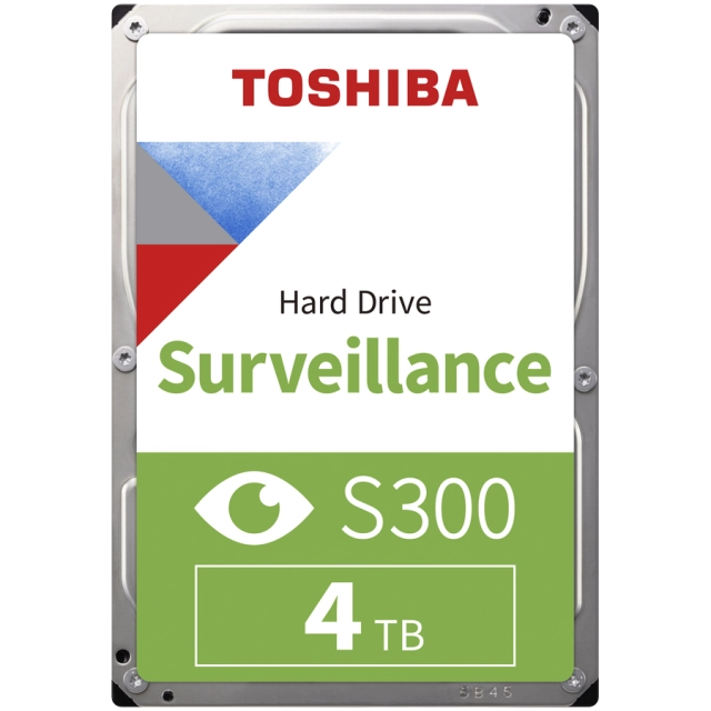 HDD Video Surveillance TOSHIBA S300 4TB SMR, 3.5'', 256MB, 5400RPM, SATA, TBW: 180