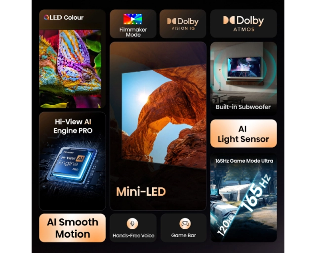 HISENSE 100 inča 100U7Q Mini-LED 4K UHD Smart TV outlet 