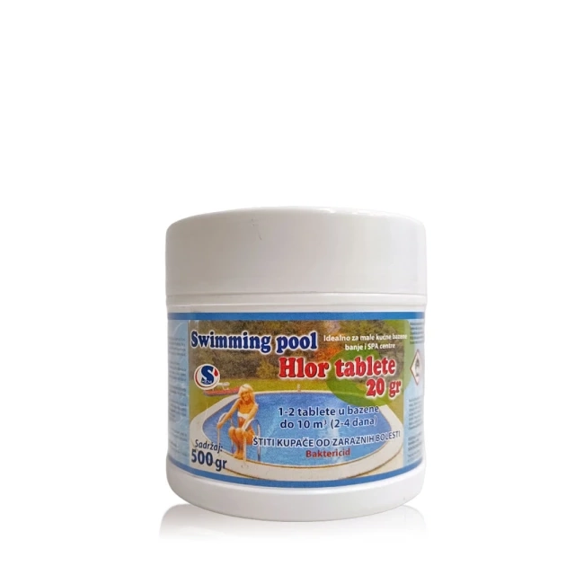 Hlor tablete za bazene 20gr