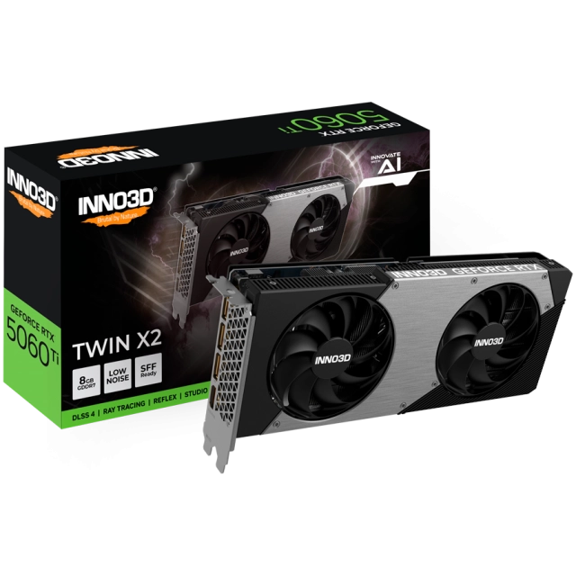 INNO3D GeForce RTX 5060 Ti Twin X2 8GB GDDR7 128-bit 1x HDMI 3x DP