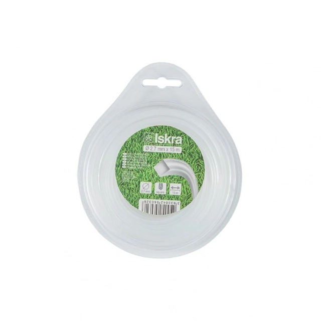 ISKRA sajla za trimer - kvadratna 15 m NIT2.7x15-kvad.