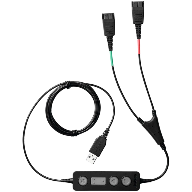 JABRA Link 265 USB with 2 QD Training cable with mute option