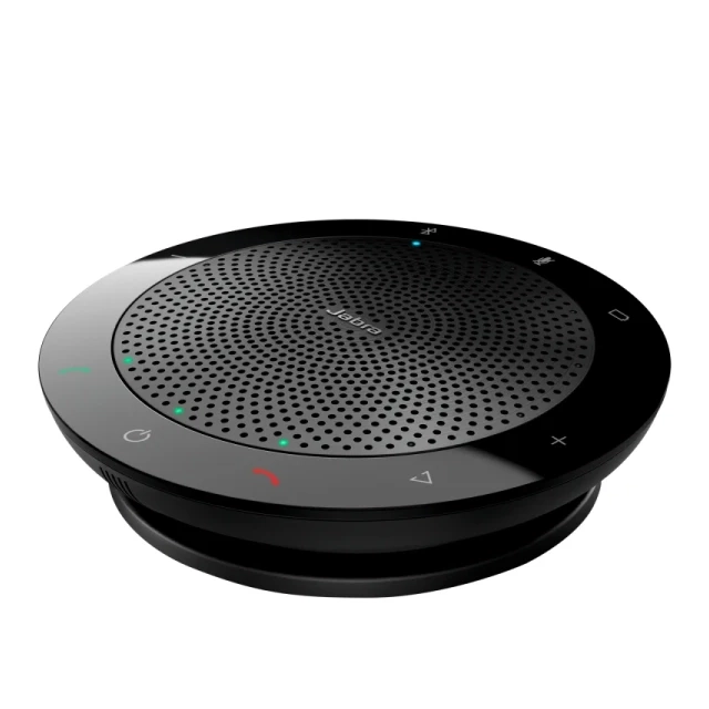 JABRA SPEAK 510 MS Speakerphone for UC & BT, USB Conference solution, 360-degree-microphone, Plug&Play, mute and volume button, Wideband, Bluetooth (up to 100 meters), Microsoft optimized Version B: incl. Smart Button activated via JABRA Direct