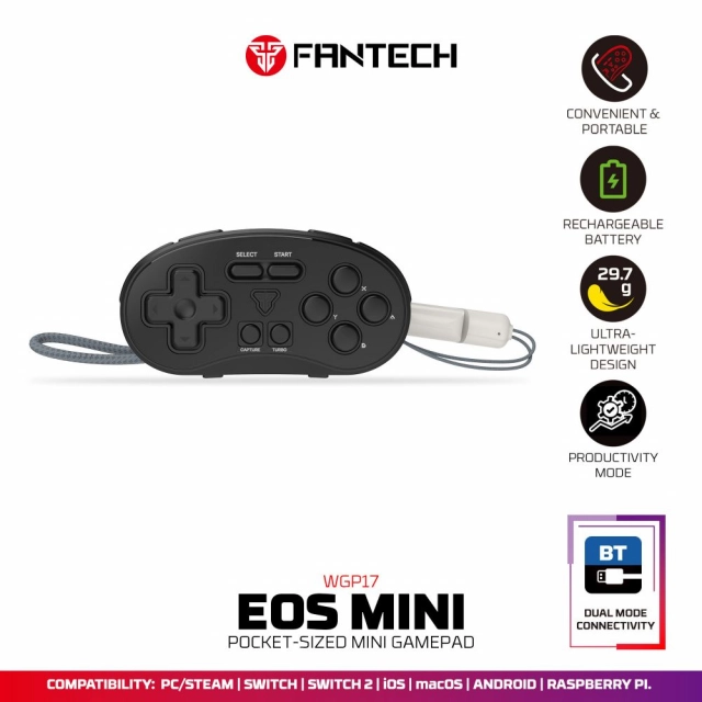 Joypad Wireless Fantech WGP17 Eos mini crni