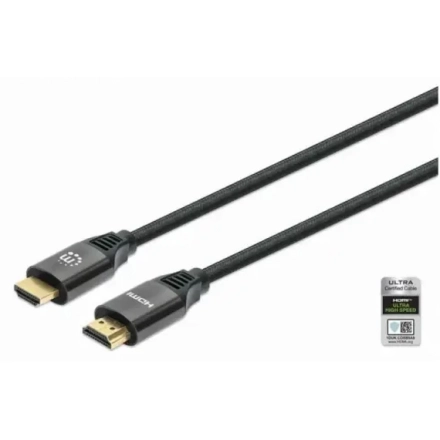 Kabl Manhattan 8K@60Hz 355933 Ultra High Speed HDMI Cable with Ethernet, 1 m