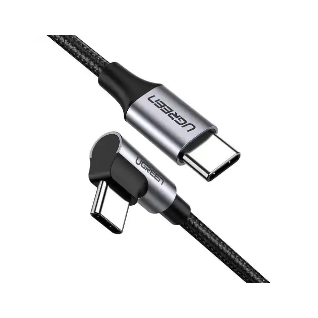 Kabl Ugreen US255 USB-A 2.0 na USB tip C 3A 1m 90 stepeni