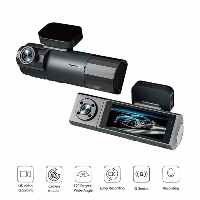 Kamera za Auto DashCam WDR BlackBox JWD 1080P crna