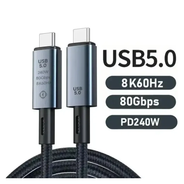 Kettz KT-UC5-15 Tip C kabl 1.5 m 80Gbps 240W